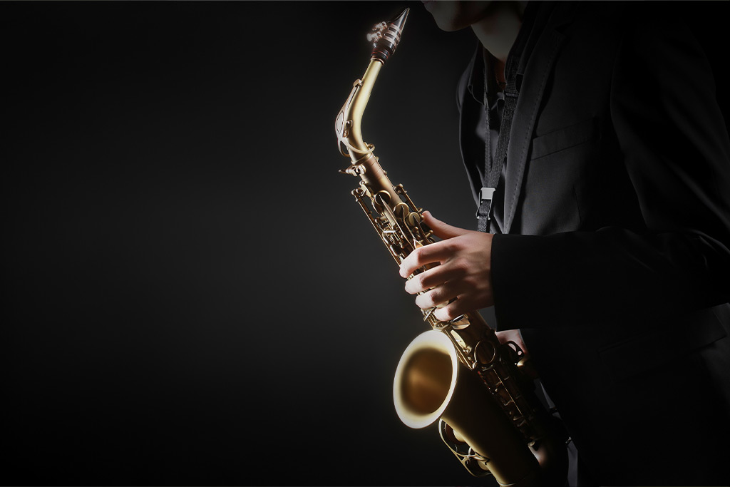 Live Saxophone at resident events at Two Light Luxury Apartments.